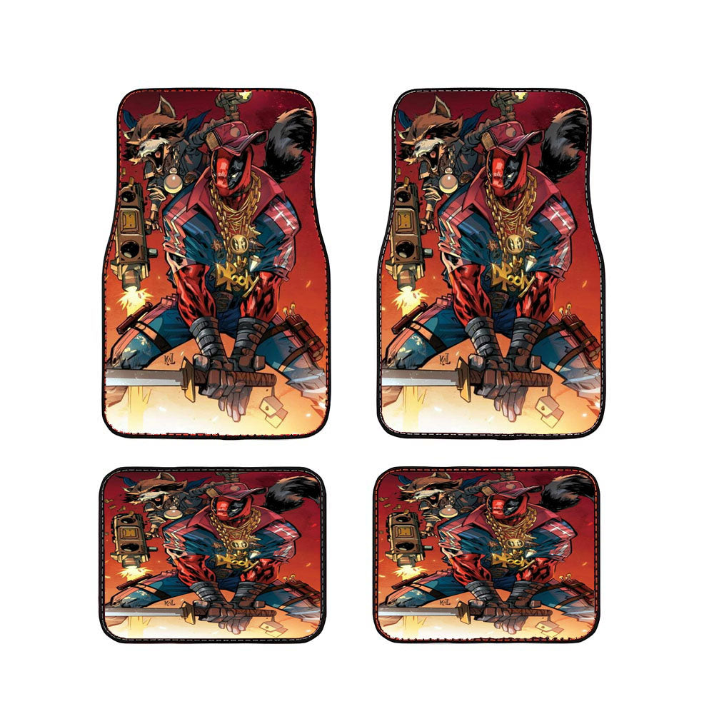 Deadpool Samurai Car Floor Mats Accessories