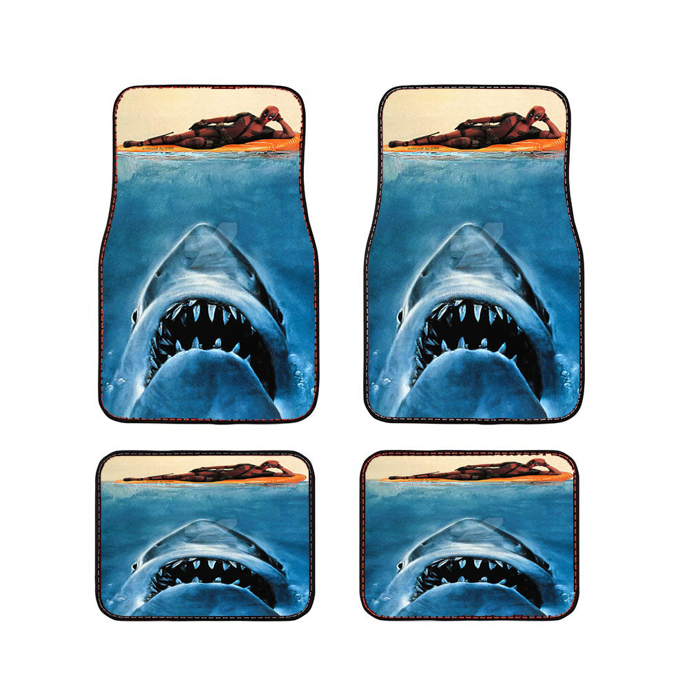 Deadpool Shark Car Floor Mats Accessories