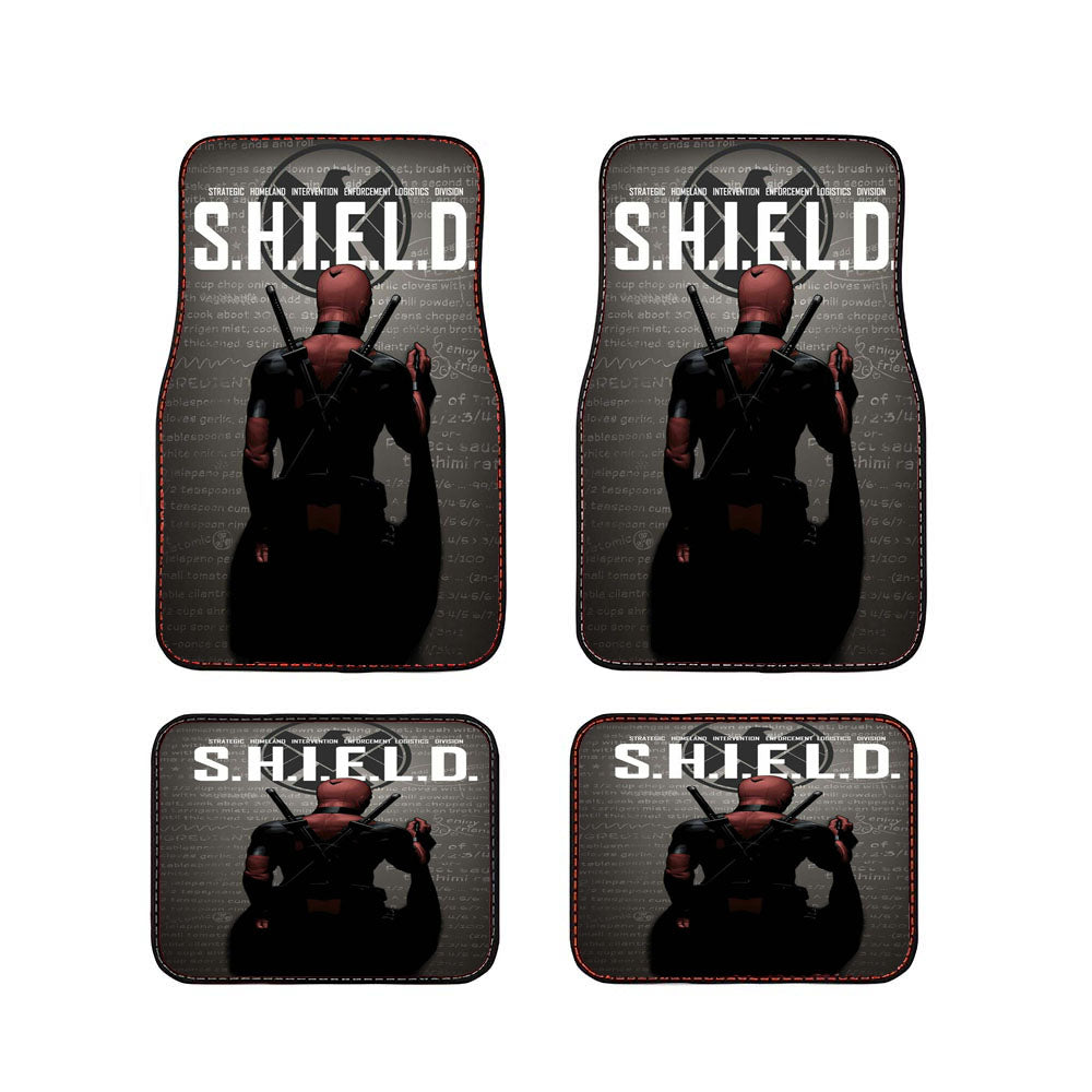 Deadpool Shield Car Floor Mats Accessories