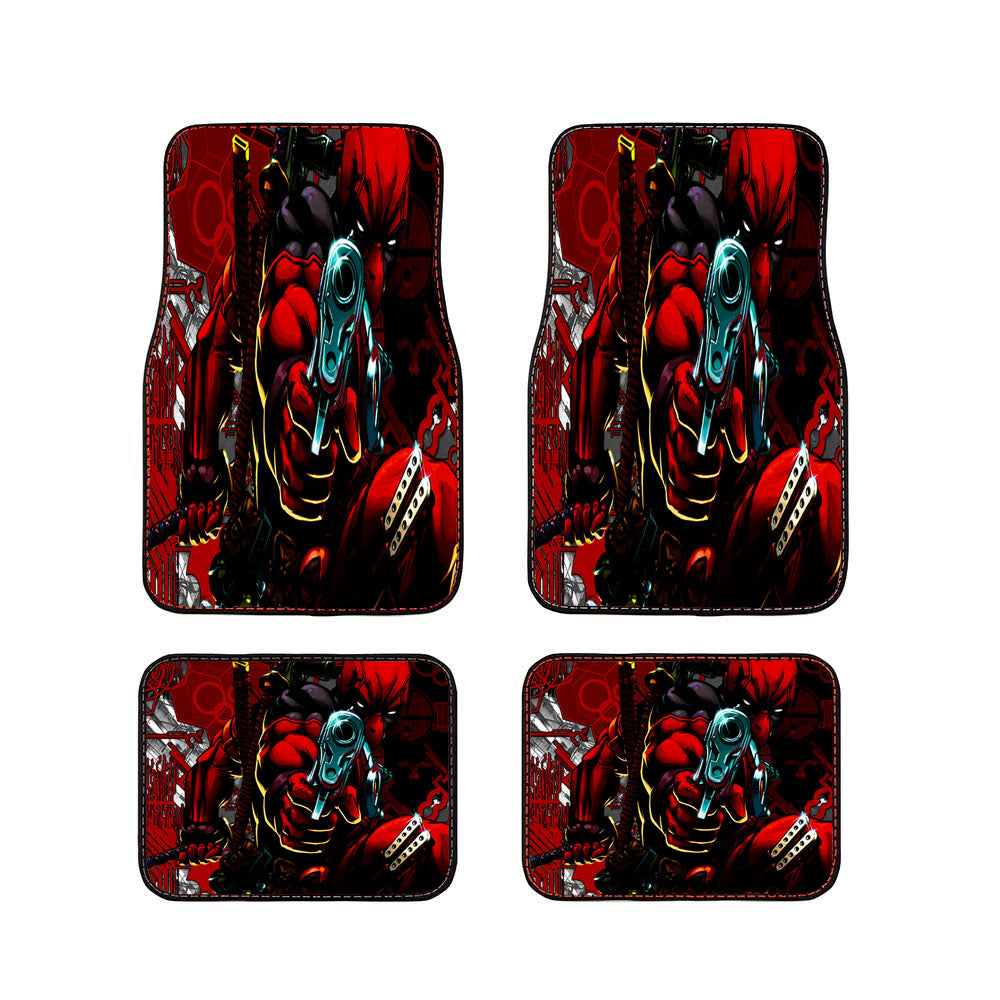 Deadpool Shoot'Em Car Floor Mats Accessories