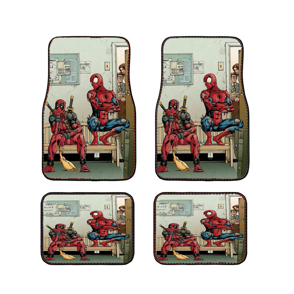 Deadpool Spiderman Car Floor Mats Accessories