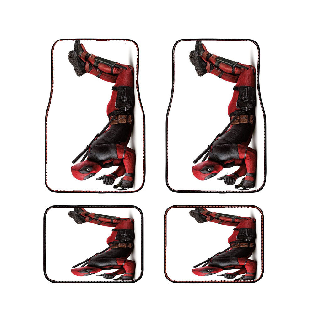 Deadpool Superhero With A Bom Car Floor Mats Accessories