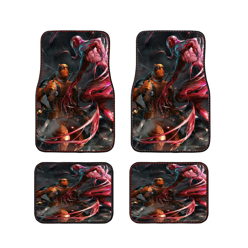 Deadpool Vs Spiderman Car Floor Mats Accessories