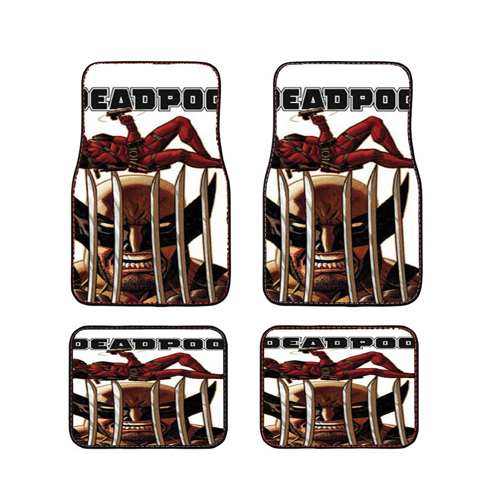 Deadpool Vs Wolverine Car Floor Mats Accessories