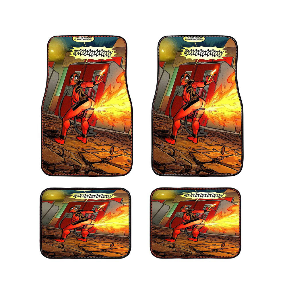 Deadpool Woooo Car Floor Mats Accessories