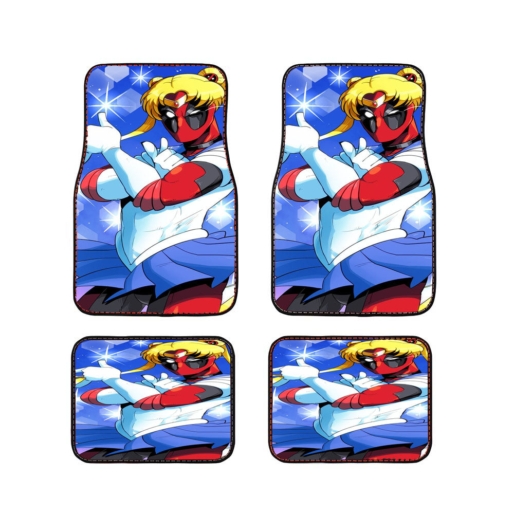 Deadpool X Sailormoon Car Floor Mats Accessories