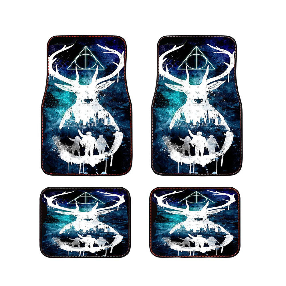 Deathly Hallows Harry Potter Aquarell Car Floor Mats Accessories