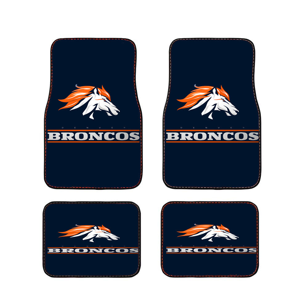 Denver Broncos Logo American Football Team Car Floor Mats Accessories