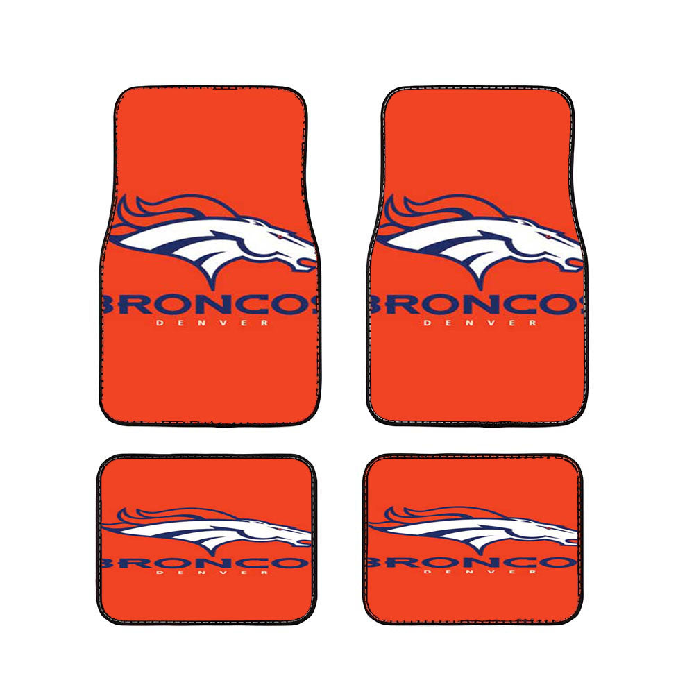 Denver Broncos Logo Basic Car Floor Mats Accessories