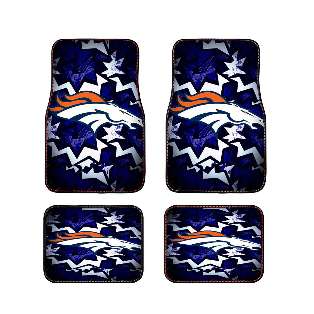 Denver Broncos Logo Computer Car Floor Mats Accessories