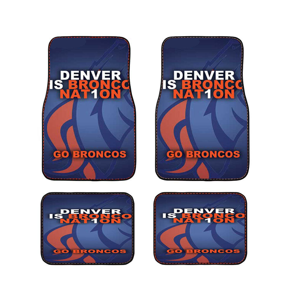 Denver Broncos Nat1On Car Floor Mats Accessories
