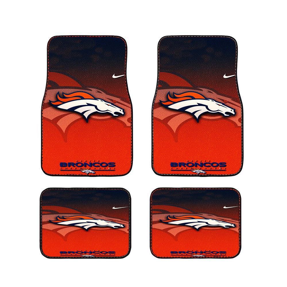 Denver Broncos Nfl 9 Car Floor Mats Accessories