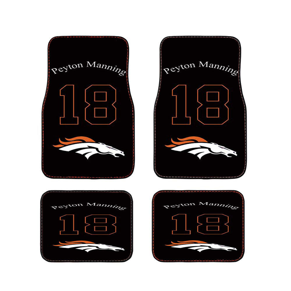 Denver Broncos P Manning Car Floor Mats Accessories