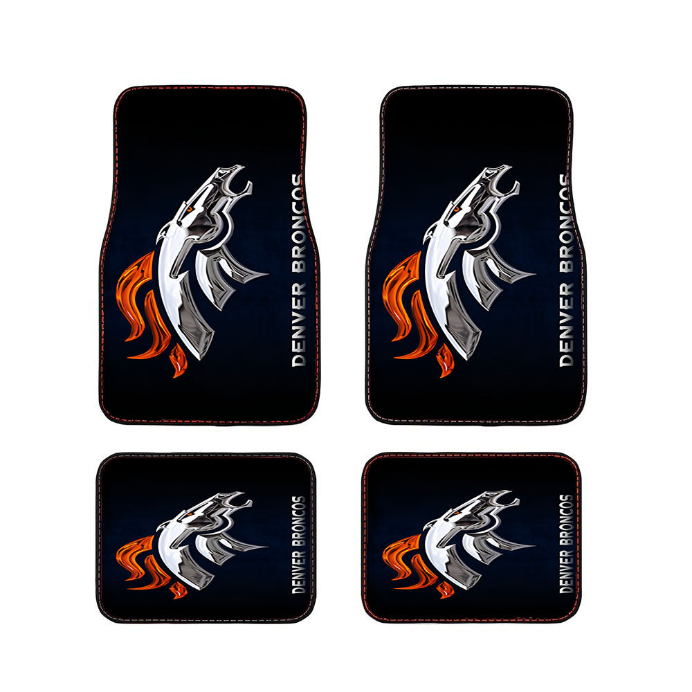 Denver Broncos Wallpaper Car Floor Mats Accessories