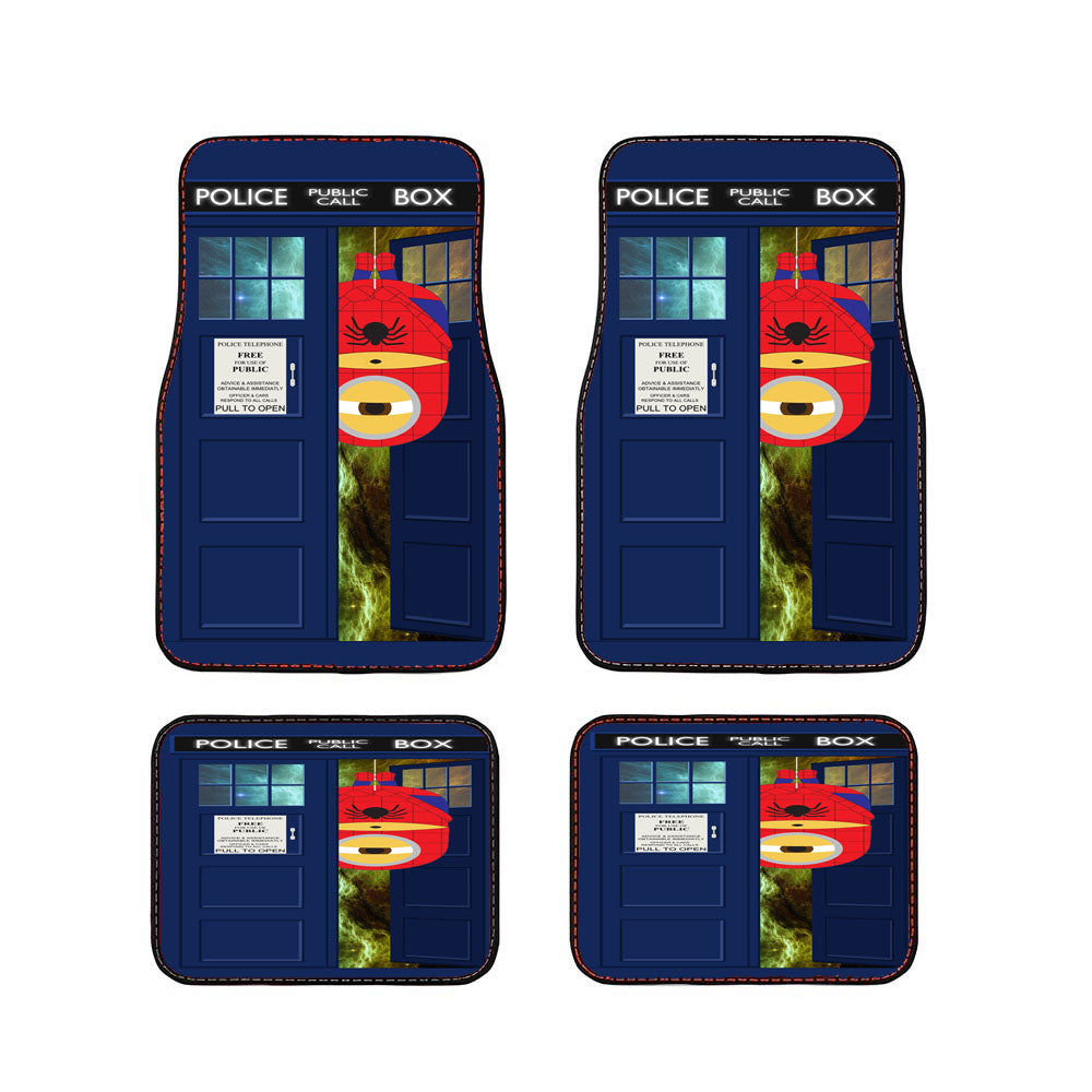 Despicable Me Minion Spiderman Tardis Car Floor Mats Accessories