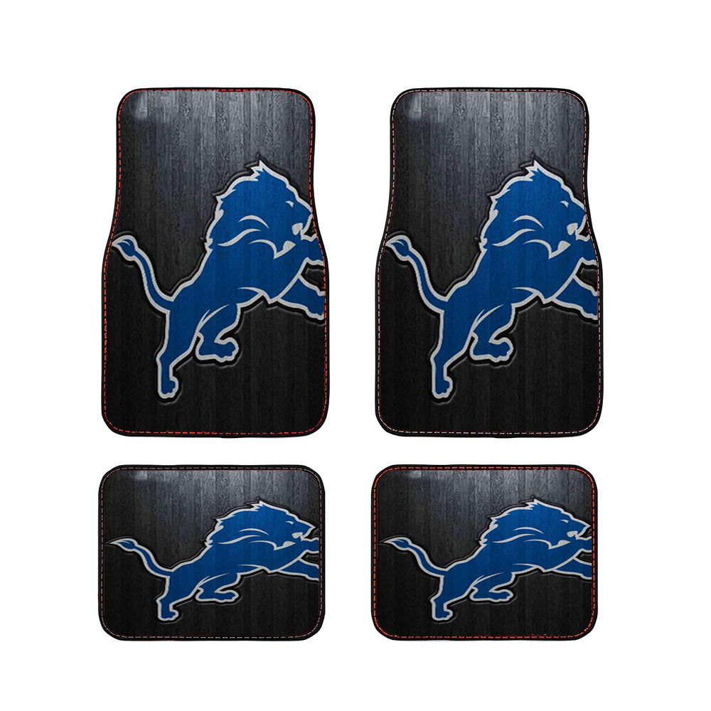Detroit Lions Logo Car Floor Mats Accessories