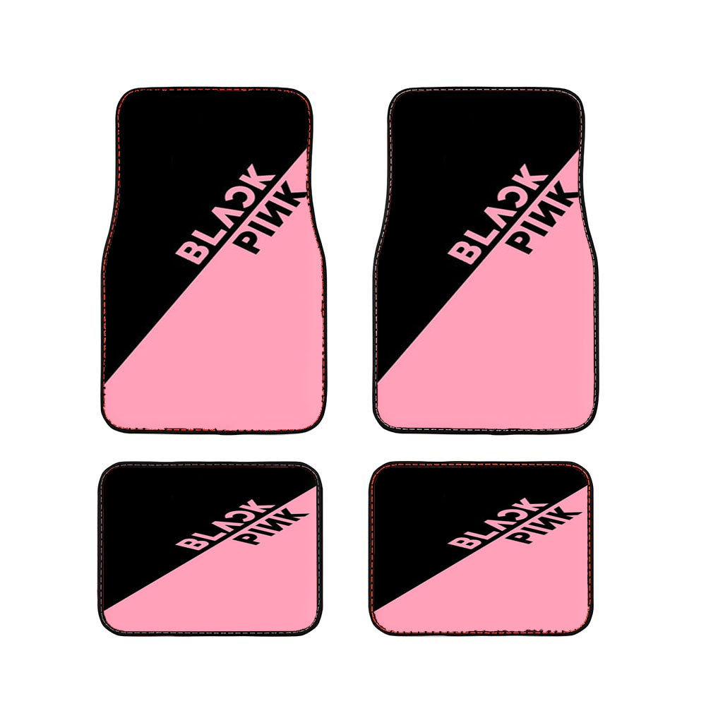 Diagonal Girl K-Pop Band Logo Car Floor Mats Accessories