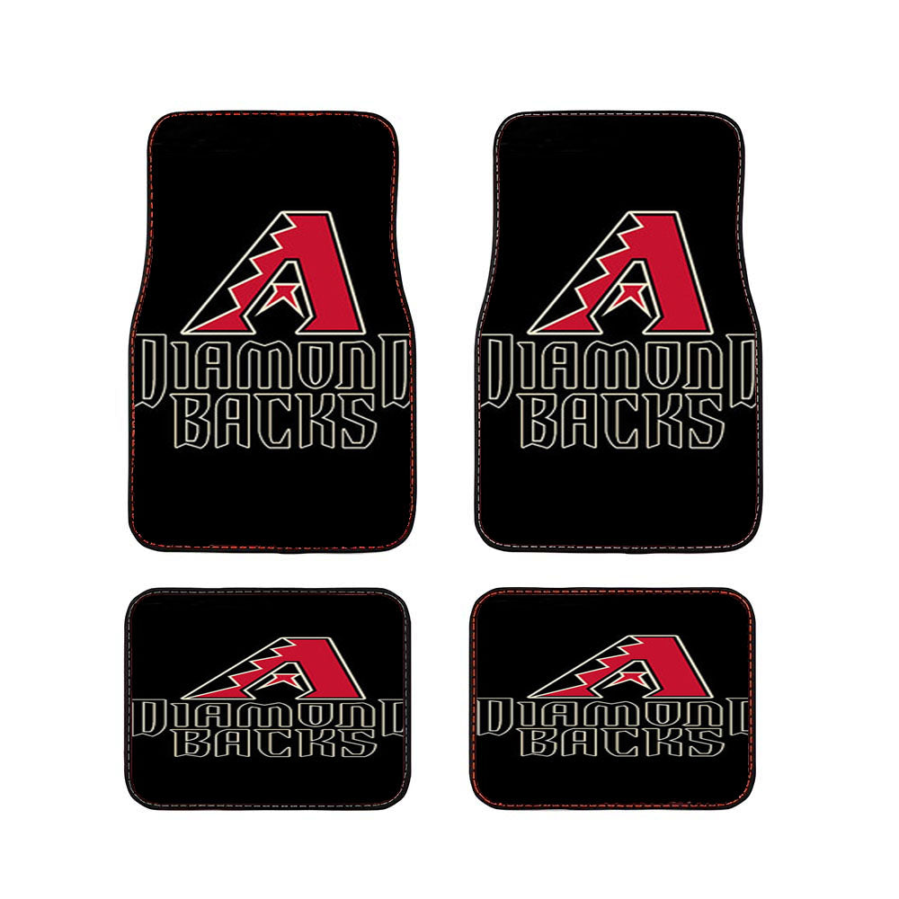 Diamond Backs Baseball Logo Black Car Floor Mats Accessories