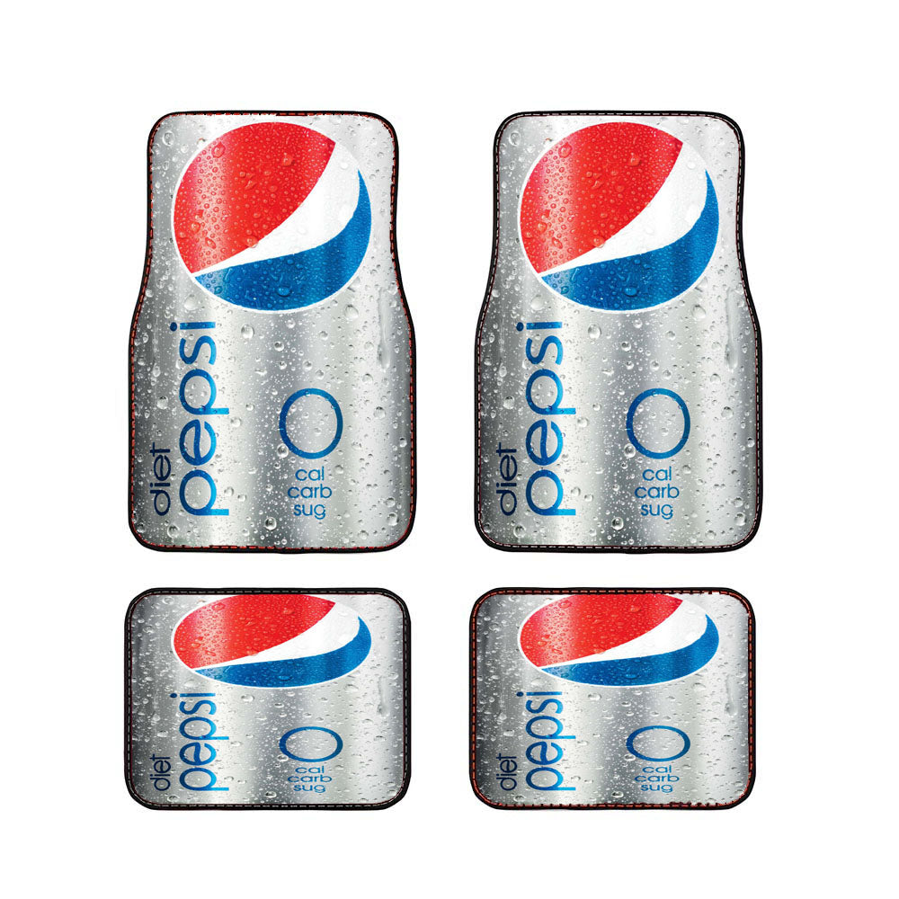 Diet Pepsi Free Sugar Soft Drink Ice Cans Car Floor Mats Accessories