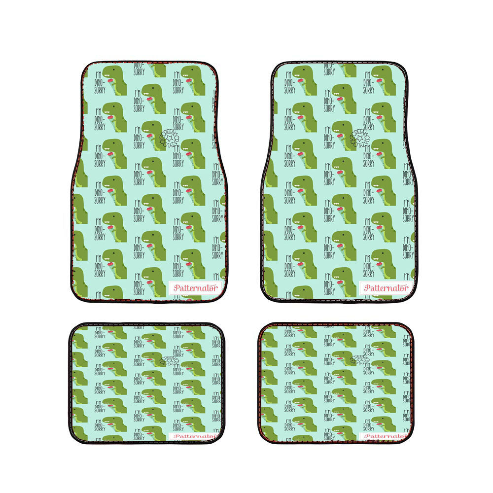 Dinosorry Pattern Car Floor Mats Accessories
