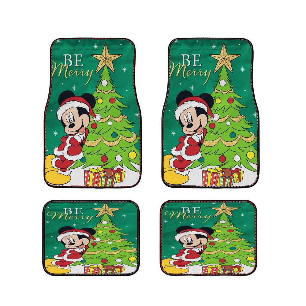 Disney Be Merry Santa Mickey Car Floor Mats Accessories