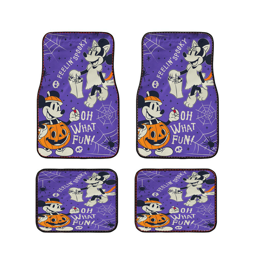 Disney Feeling Spooky Mickey And Minnie Car Floor Mats Accessories