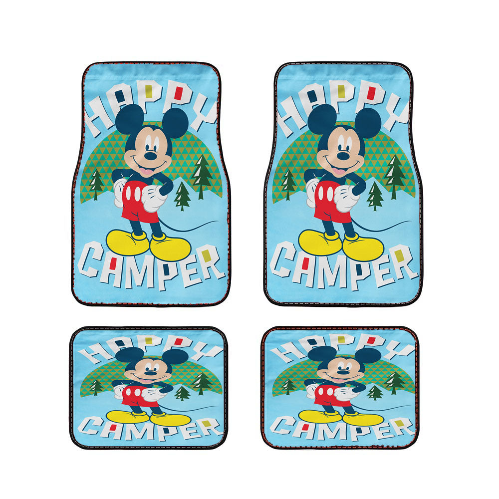 Disney Happy Camper Mickey Car Floor Mats Accessories
