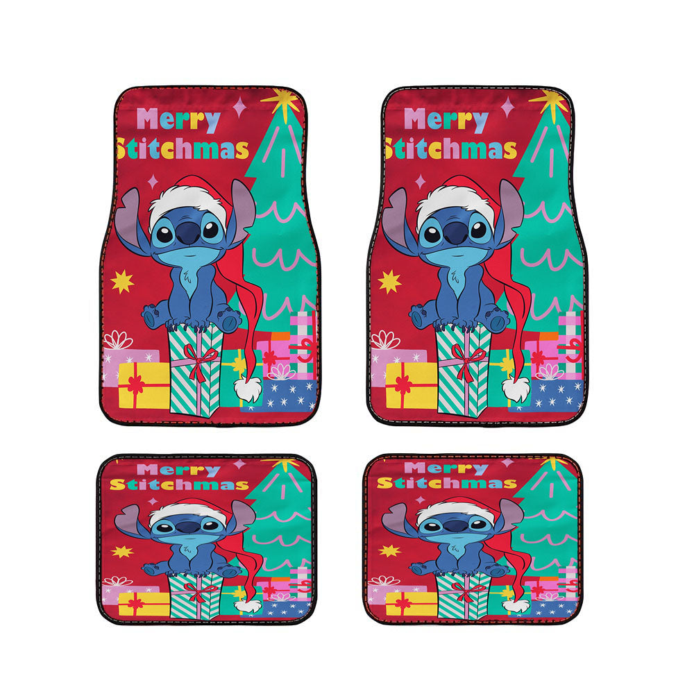 Disney Merry Stitchmas Stitch Car Floor Mats Accessories