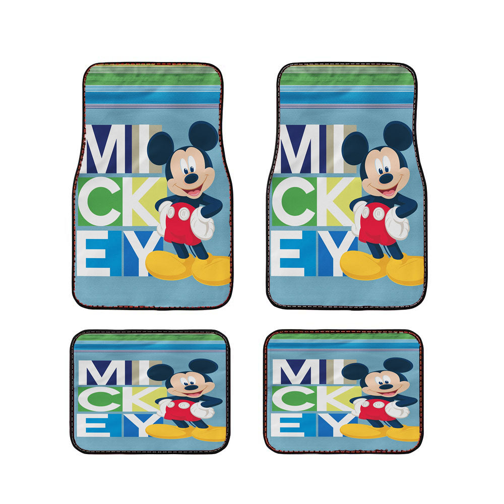 Disney Mickey Blocks Car Floor Mats Accessories