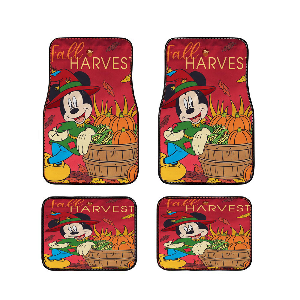 Disney Mickey Harvest Thanksgiving Car Floor Mats Accessories