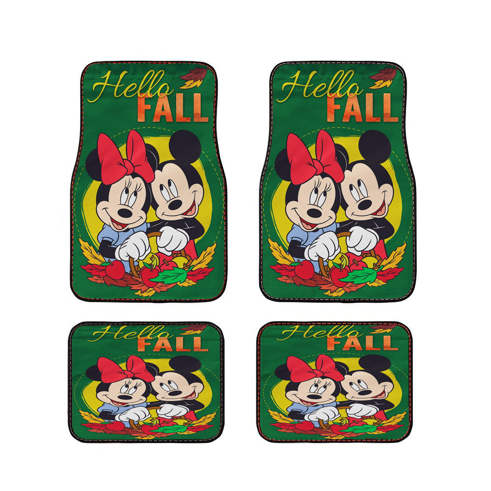 Disney Mickey Minnie Hello Fall Car Floor Mats Accessories
