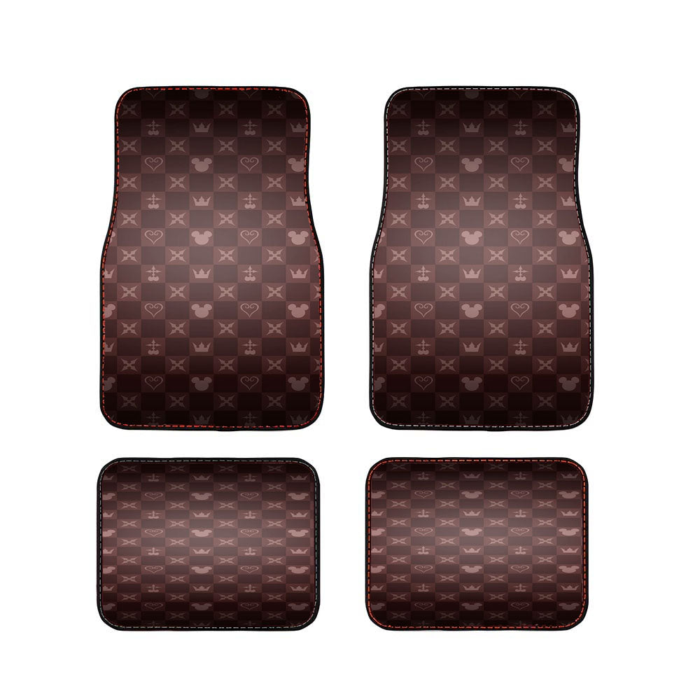 Disney Mickey Mouse Kingdom Hearts Pattern Car Floor Mats Accessories