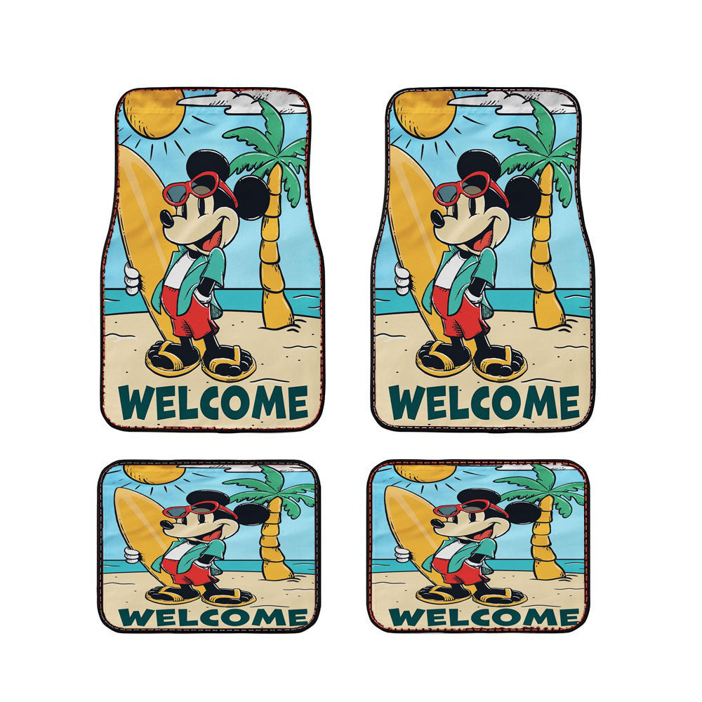 Disney Mickey Summer Car Floor Mats Accessories