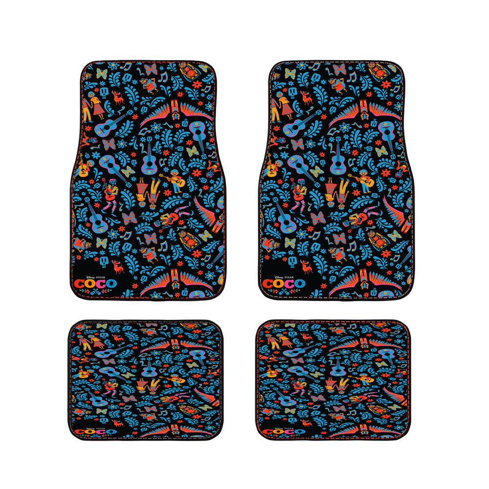 Disney Pixar Coco Pattern Car Floor Mats Accessories