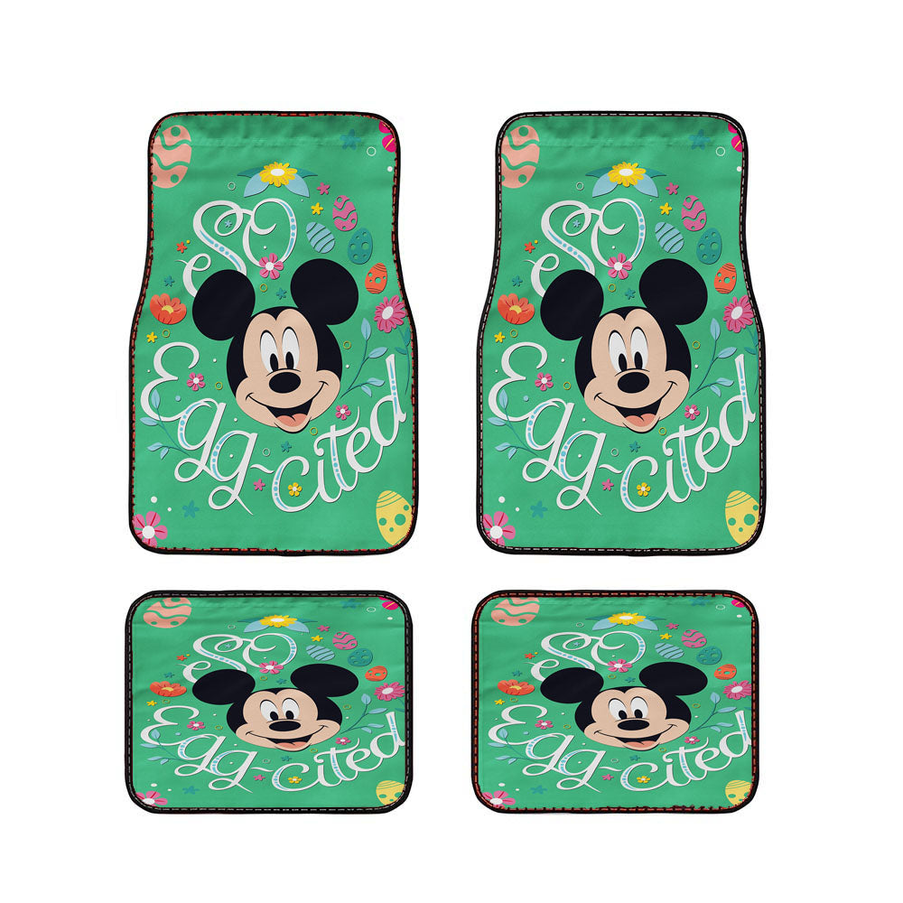 Disney So Egg-Cited Easter Mickey Mouse Car Floor Mats Accessories