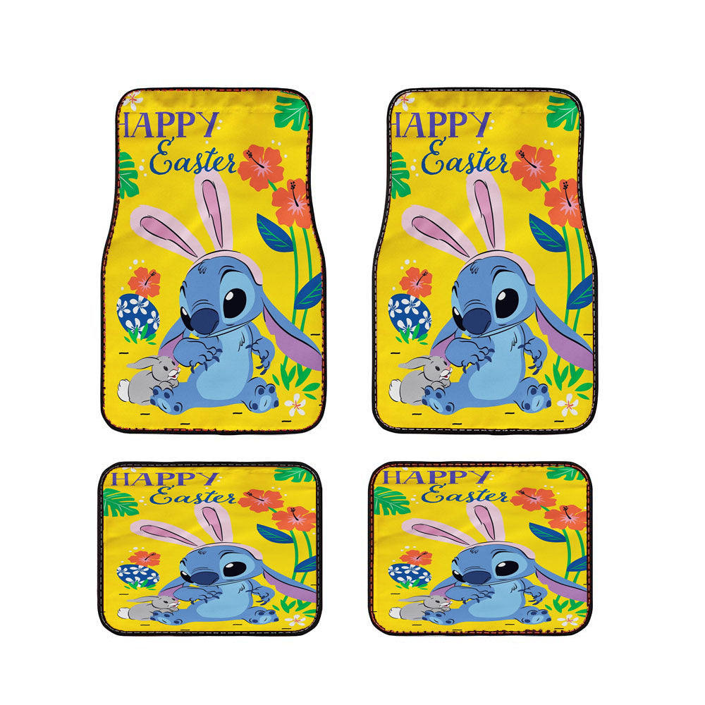Disney Stitch Happy Easter Car Floor Mats Accessories