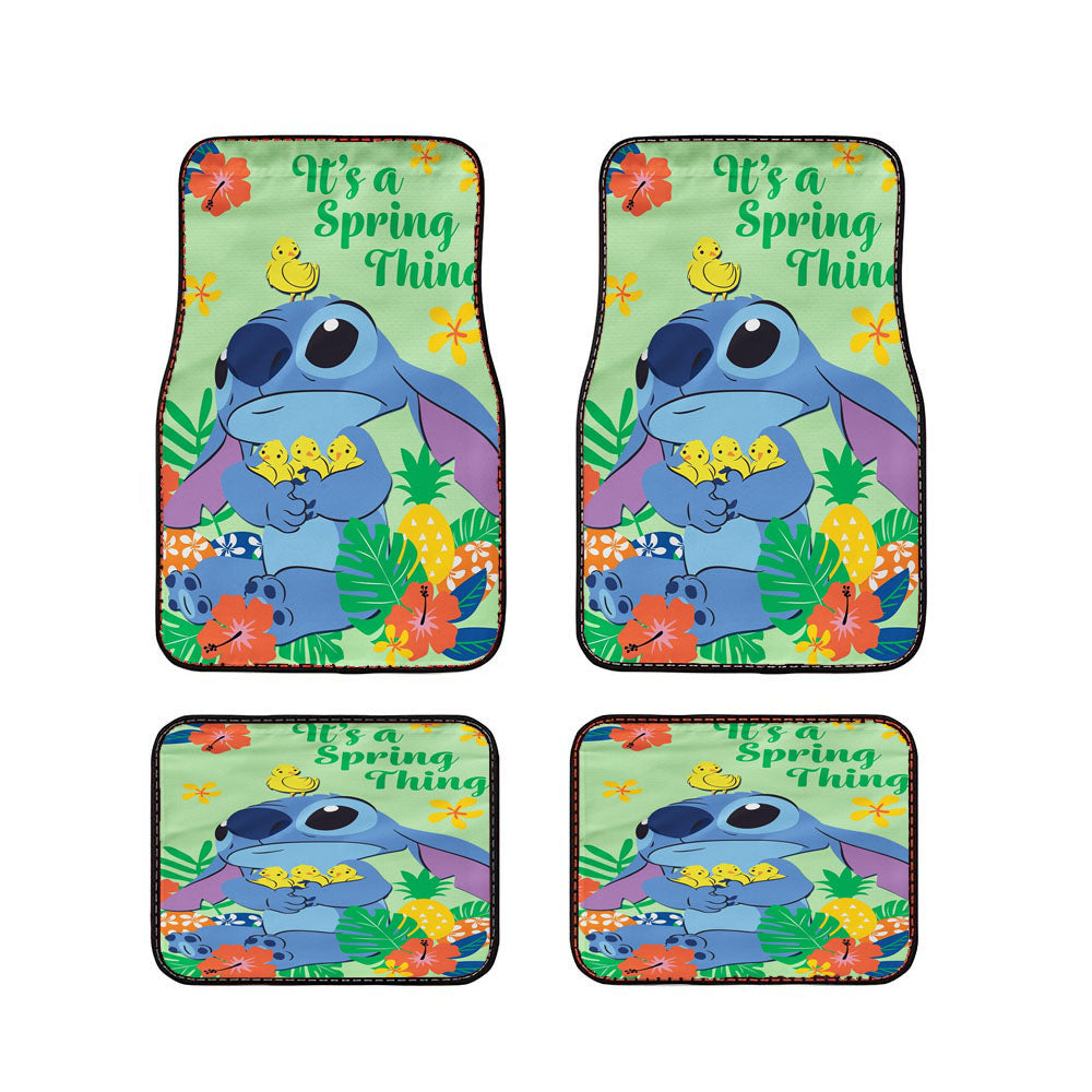 Disney Stitch Spring Car Floor Mats Accessories