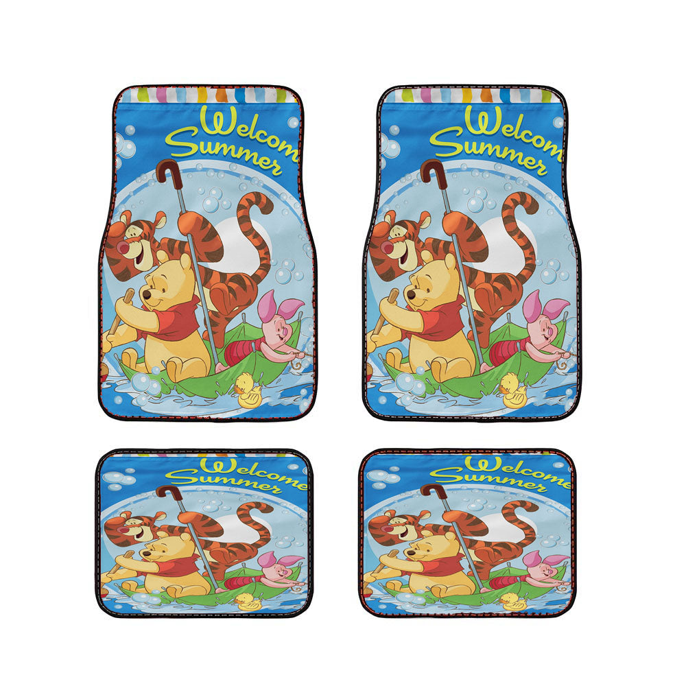 Disney Umbrella Bubbles Winnie The Pooh Car Floor Mats Accessories