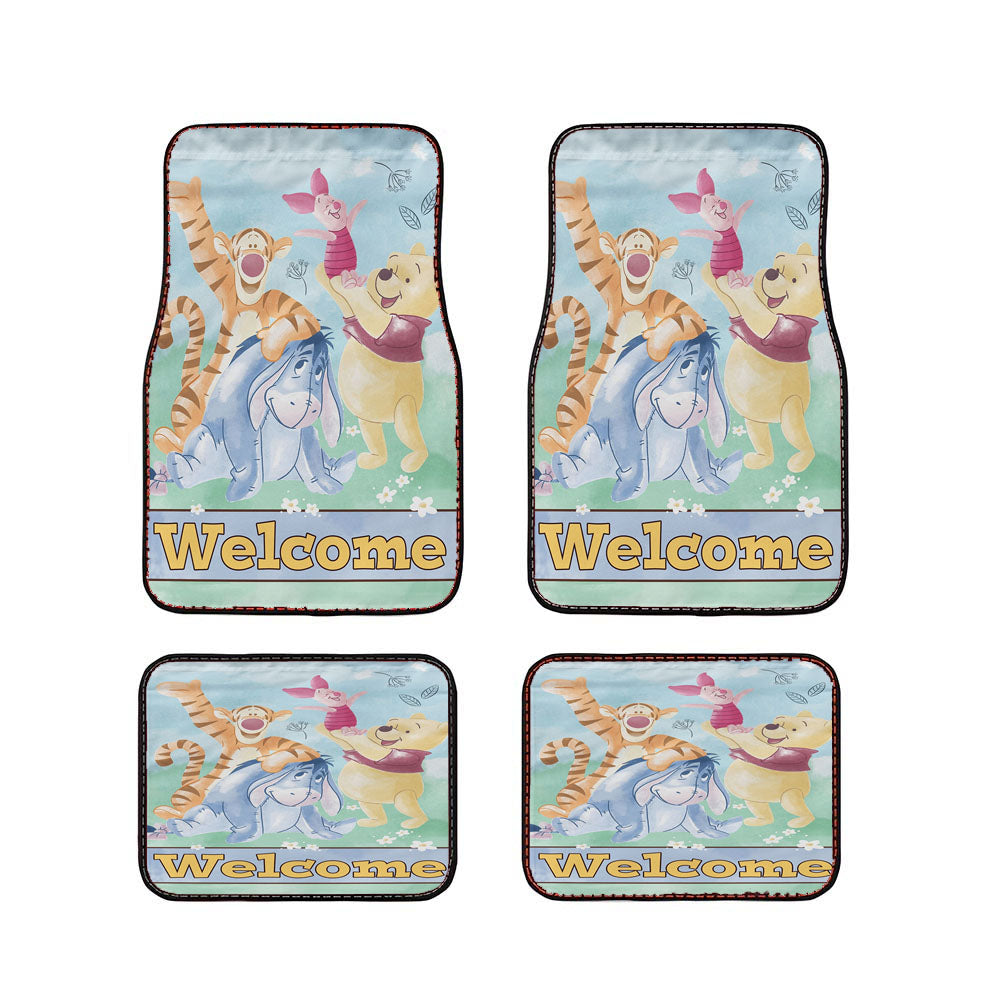 Disney Winnie The Pooh Welcome Car Floor Mats Accessories