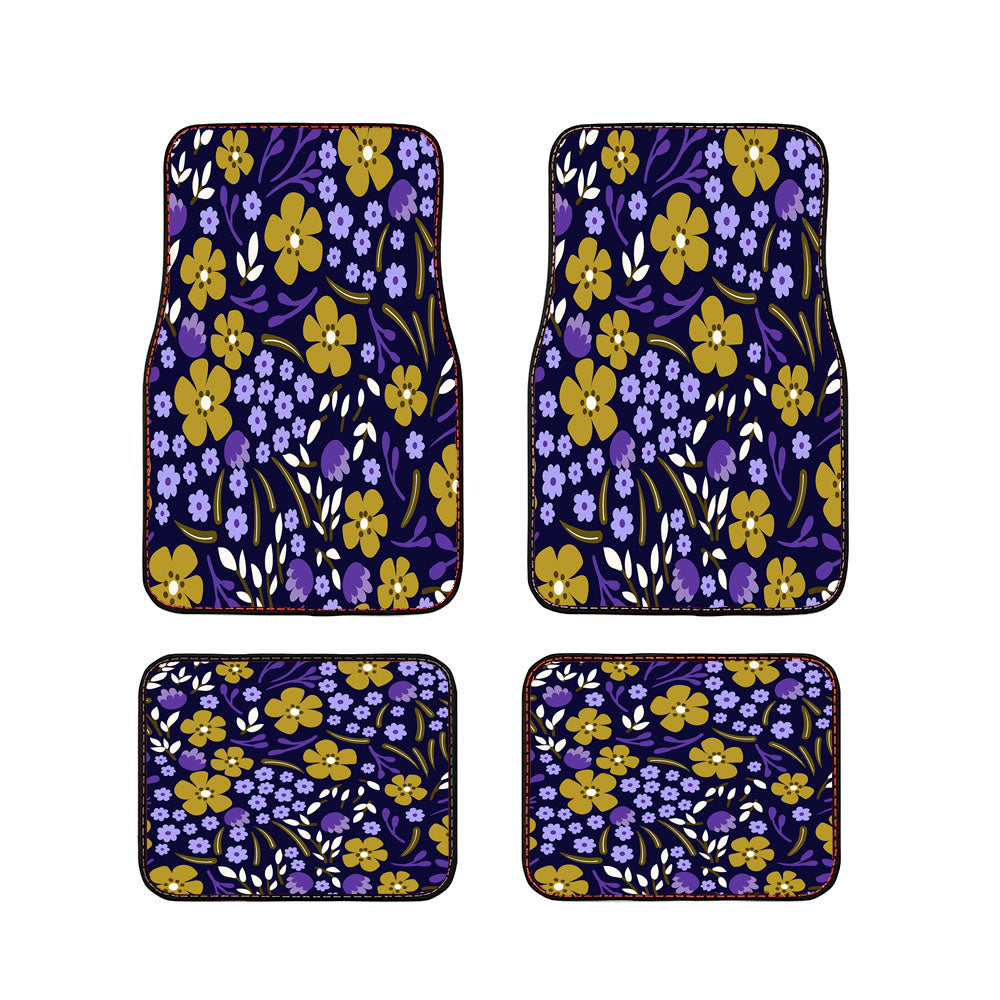Ditsy Floral Pattern Car Floor Mats Accessories