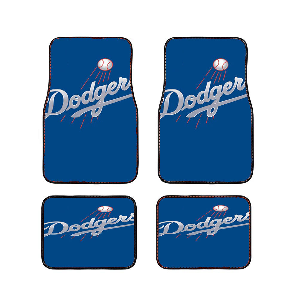 Dodgers Full Baseball League Logo Car Floor Mats Accessories