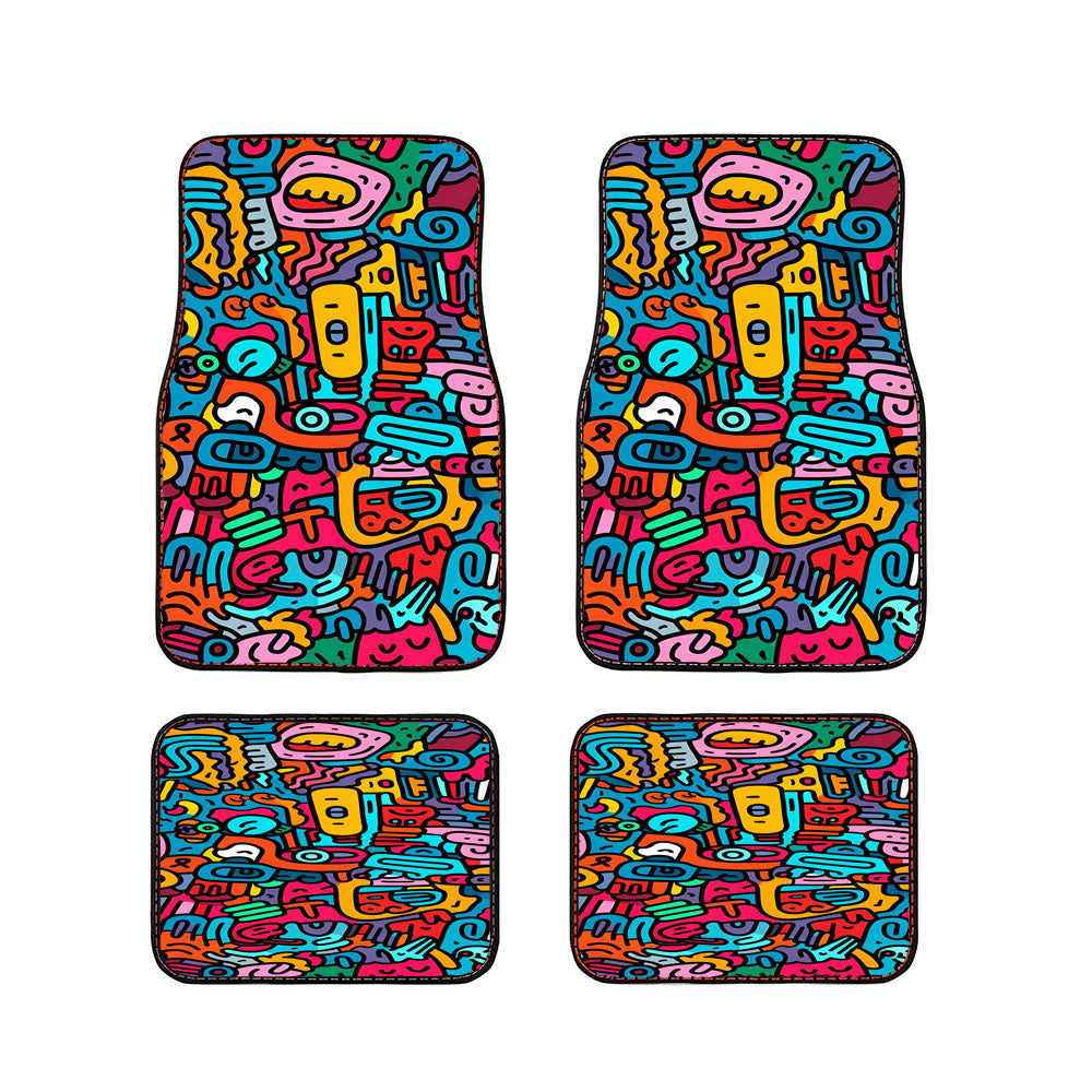 Doodles 2 Car Floor Mats Accessories
