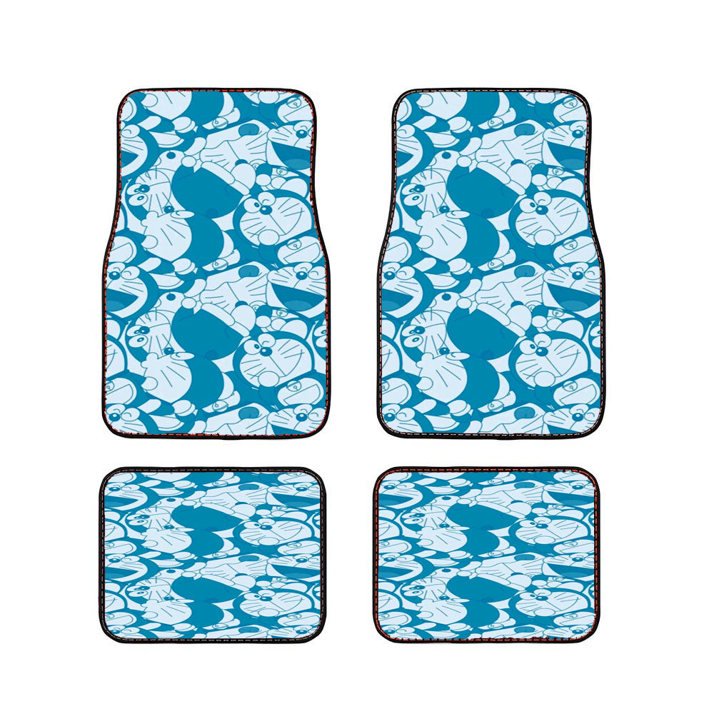 Doraemon Full Blue Pattern Car Floor Mats Accessories