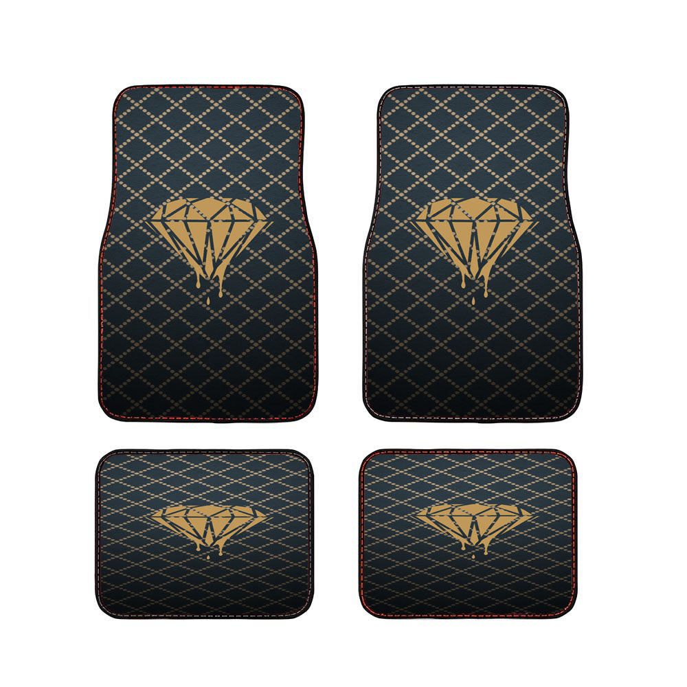 Dotted Diamonds Pattern Car Floor Mats Accessories