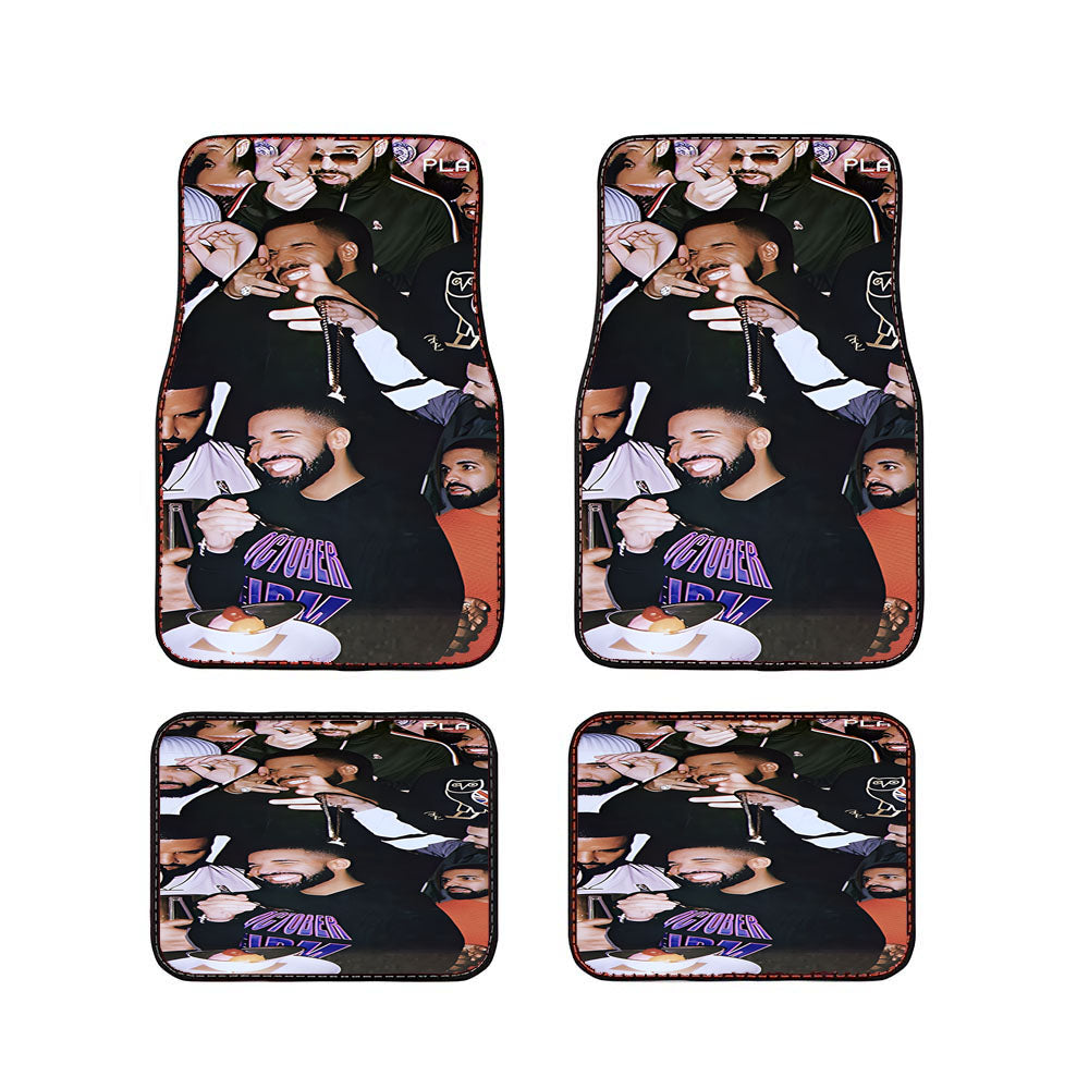 Drake Collage Car Floor Mats Accessories