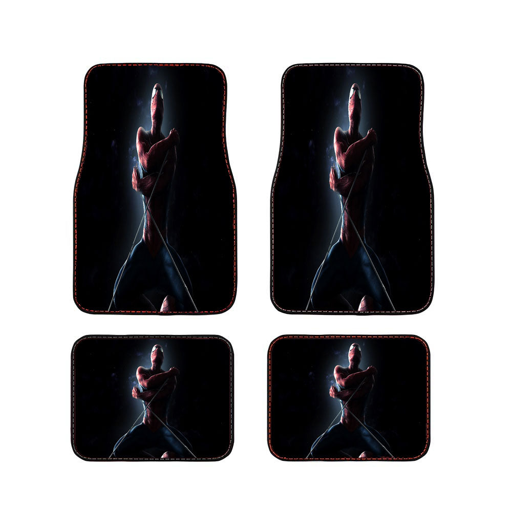 Dramatic Spiderman Superhero Car Floor Mats Accessories