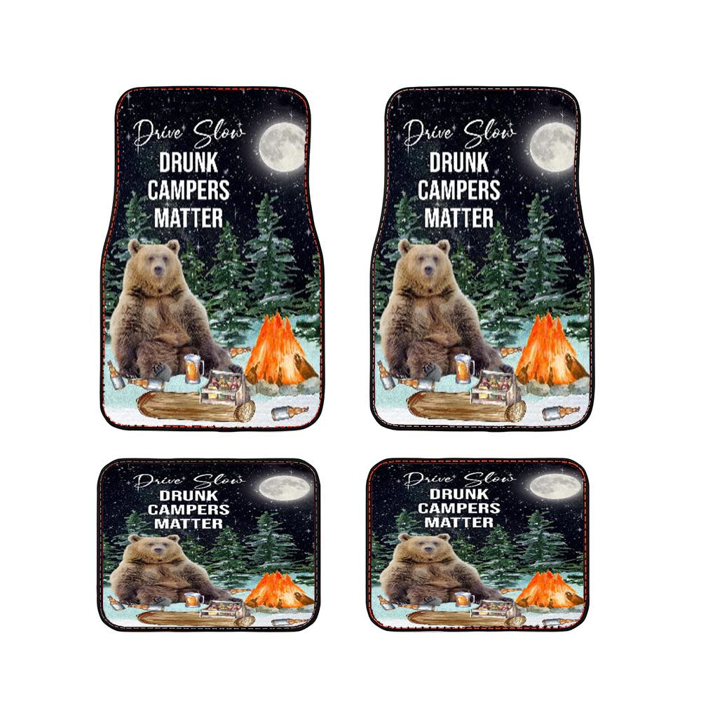 Drunk Campers Matter Car Floor Mats Accessories