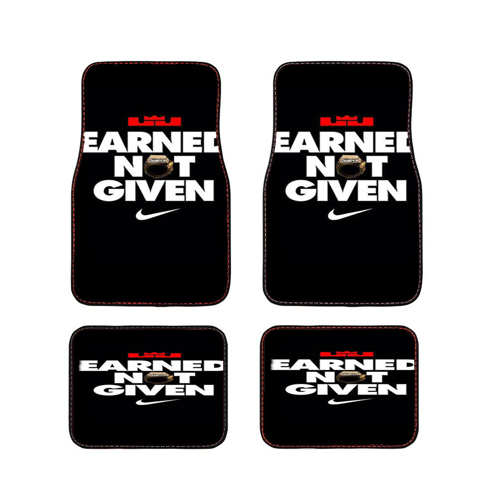 Earned Not Given Car Floor Mats Accessories
