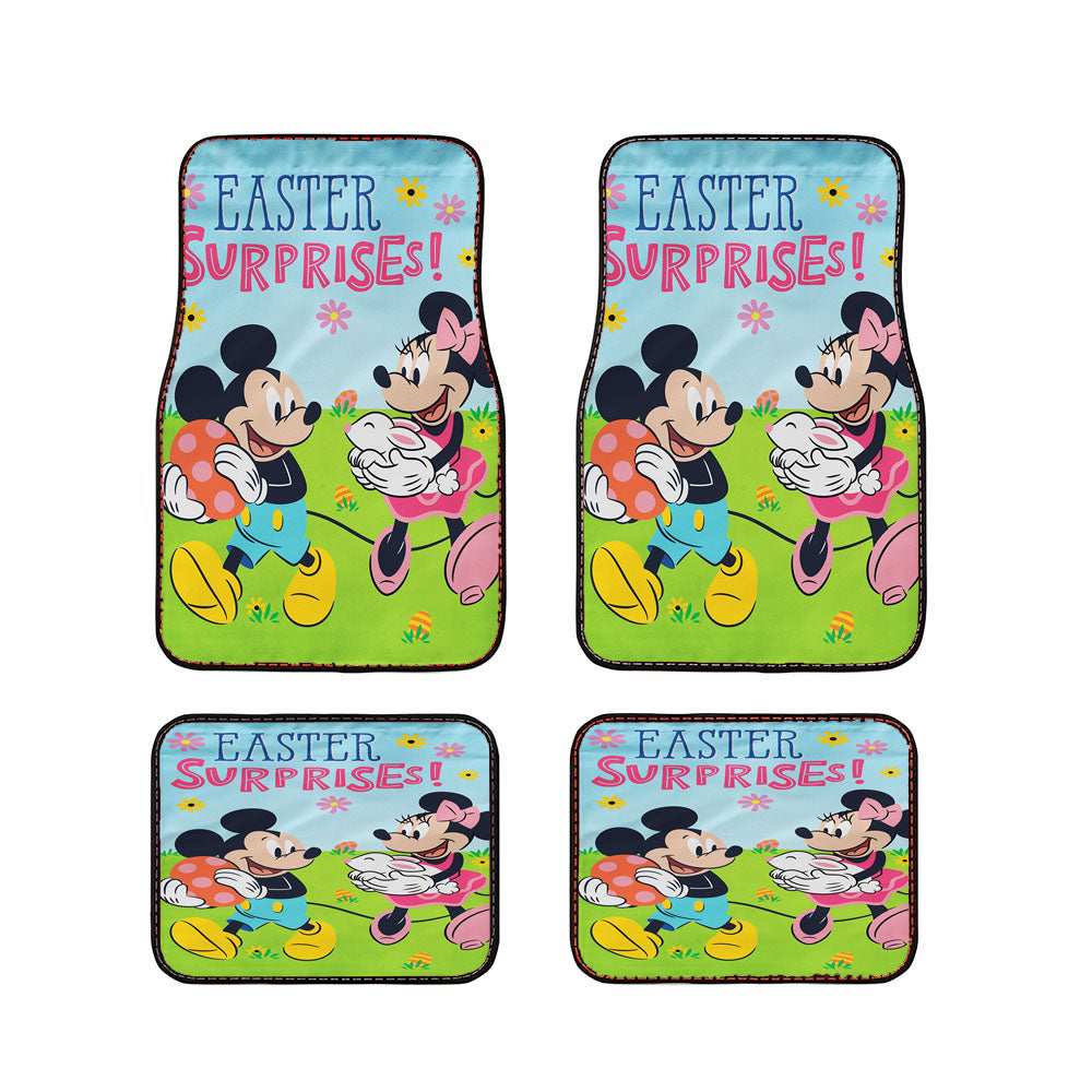 Easter Surprise Mickey And Minnie Car Floor Mats Accessories