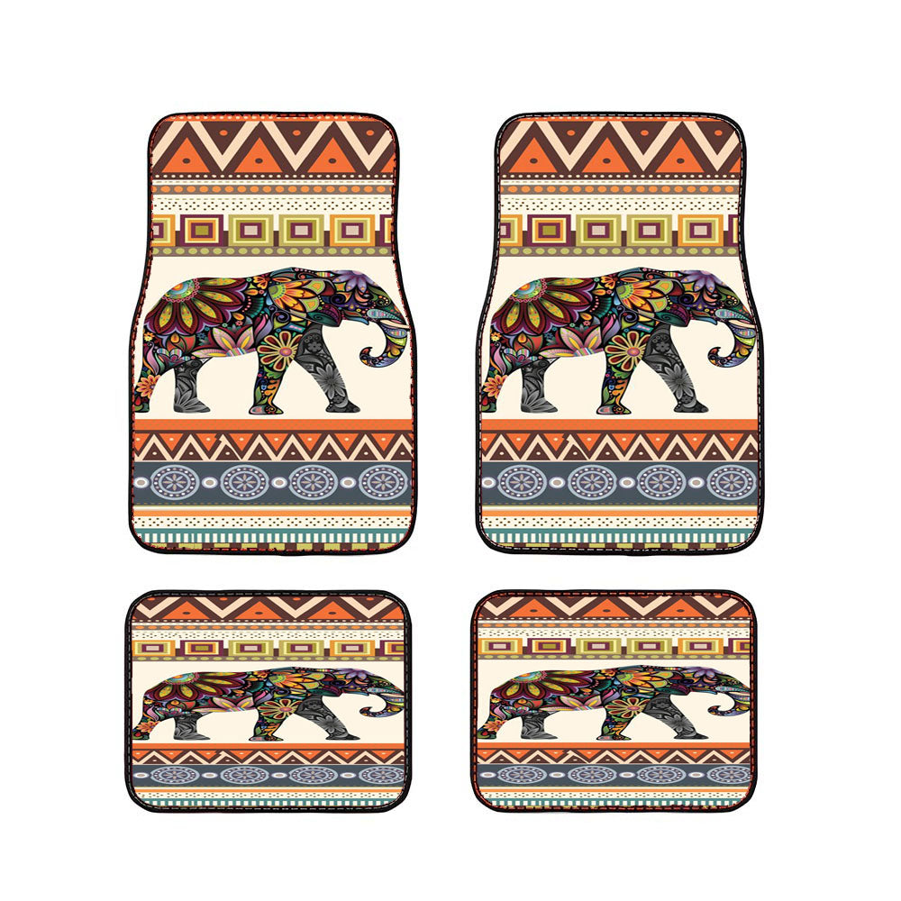Elephant Aztec Car Floor Mats Accessories